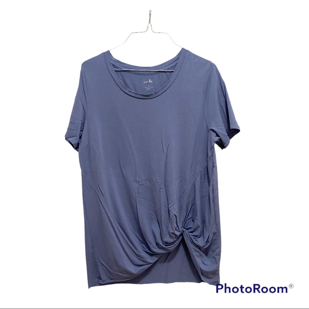 Just Be Faux Front Knot Top
